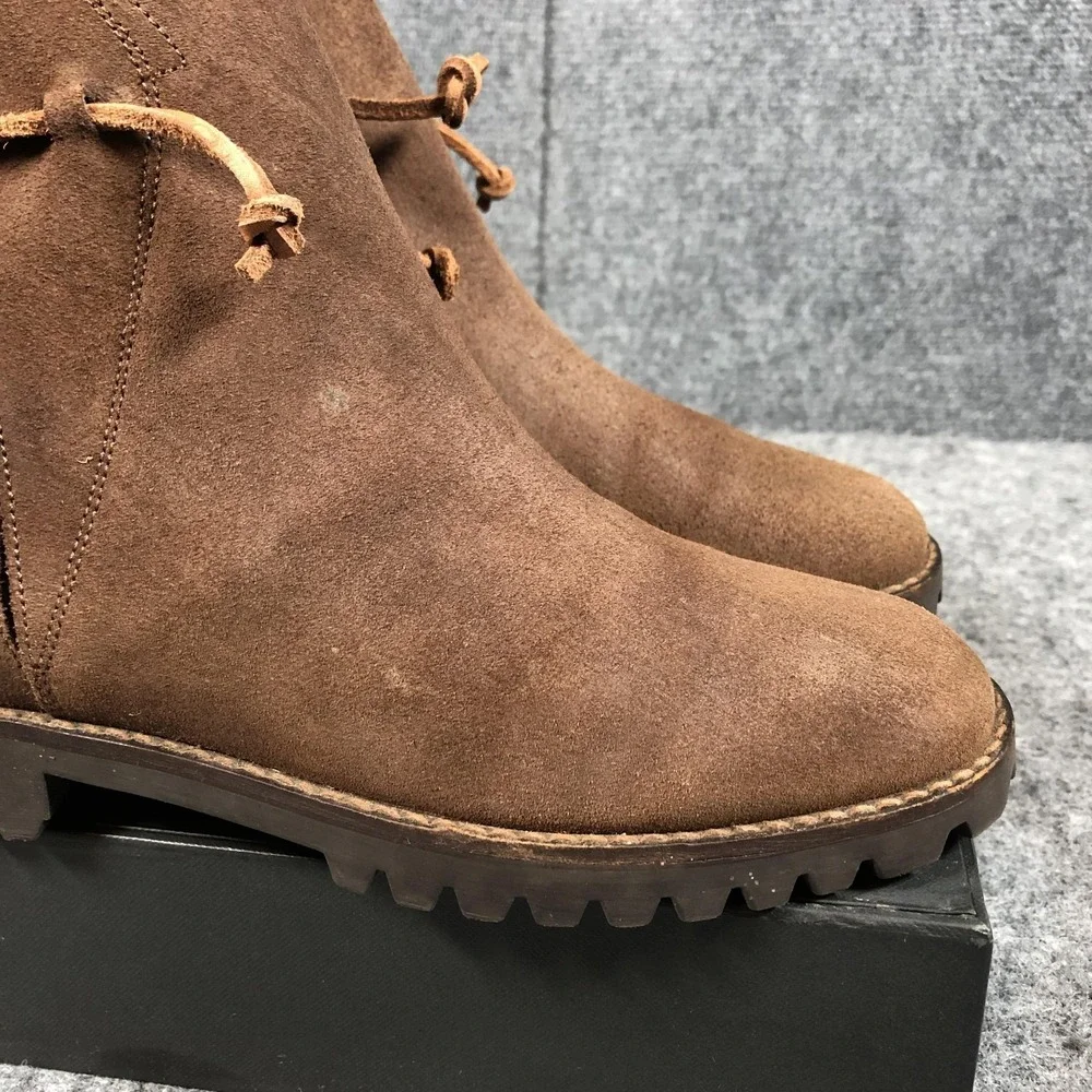 Timberland Ankle Boots Womens 8 M Brown Suede Lug Sole‎ Italy